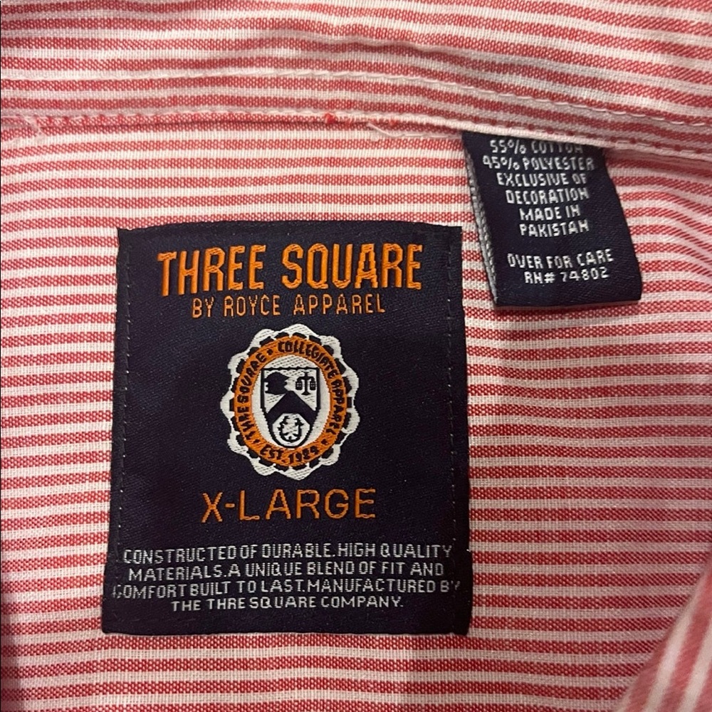 University of Georgia Red Striped Button-Down Shirt - Picture 3 of 3